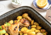 Görög tepsis csirke (1)